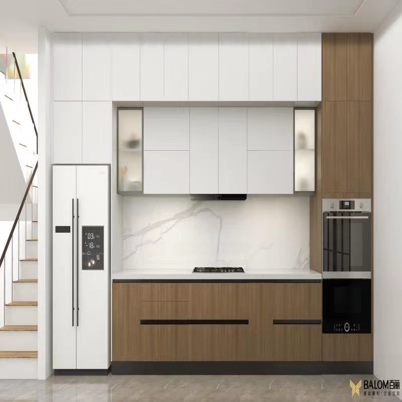Esquema de diseño de gabinete de cocina pequeño, cada uno de los cuales es muy práctico y hermoso.
